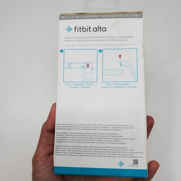 Fitbit Alta Bands Classic Accessory Band Navy Blue Sz L - Picture 4 of 5